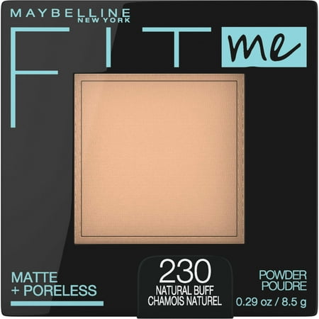 Maybelline Fit Me Matte Poreless Pressed Face Powder Makeup, Natural Buff, 0.29 oz