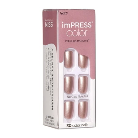 KISS imPRESS Color Press-on Manicure - Paralyzed Pink, Short