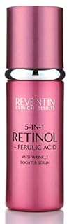 Reventin Clinical Results Retinol Serum with Ferulic Acid. Anti-Wrinkle Serum with Retinol Targets Age Spots Expression Lines Dry Skin. 1.5 fl oz