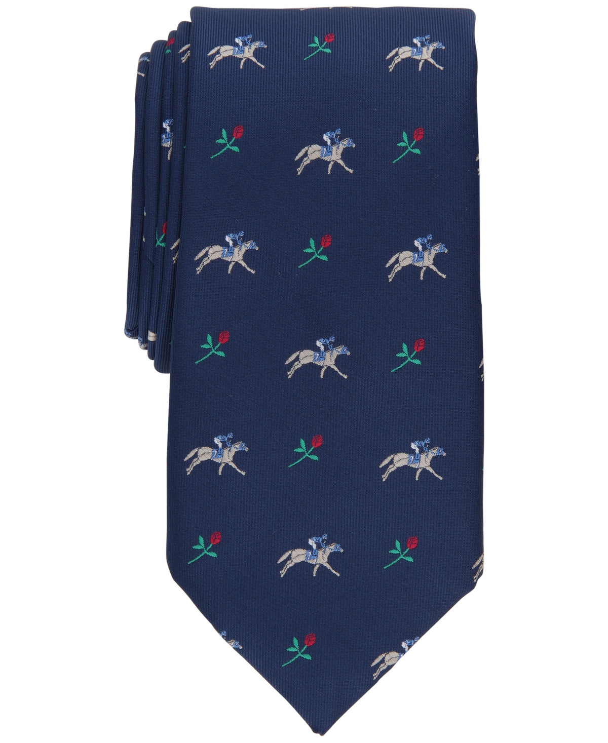 Club Room Men's Classic Racehorse Tie, Created for Macy's - Navy