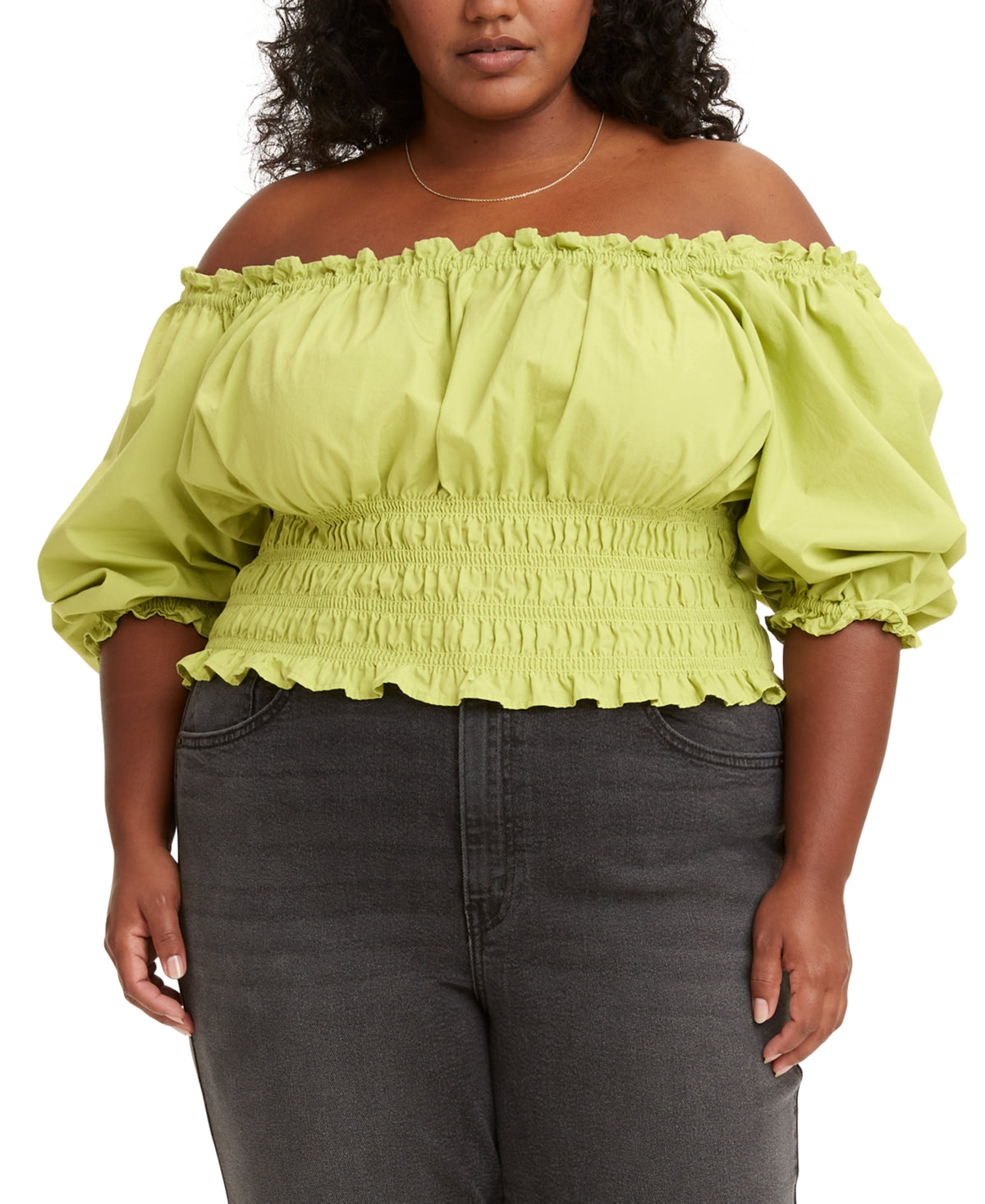 Levi's Plus Tilly Smocked Blouse