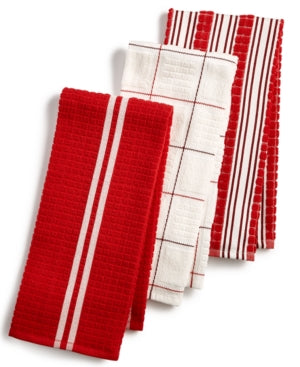 Martha Stewart Collection 3-Pc. Terry Cloth Kitchen Towels, Created for Macy's
