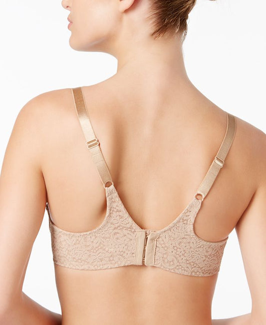 Wacoal Full Figure Halo Lace Bra 65547 - Tan/Beige - 36D