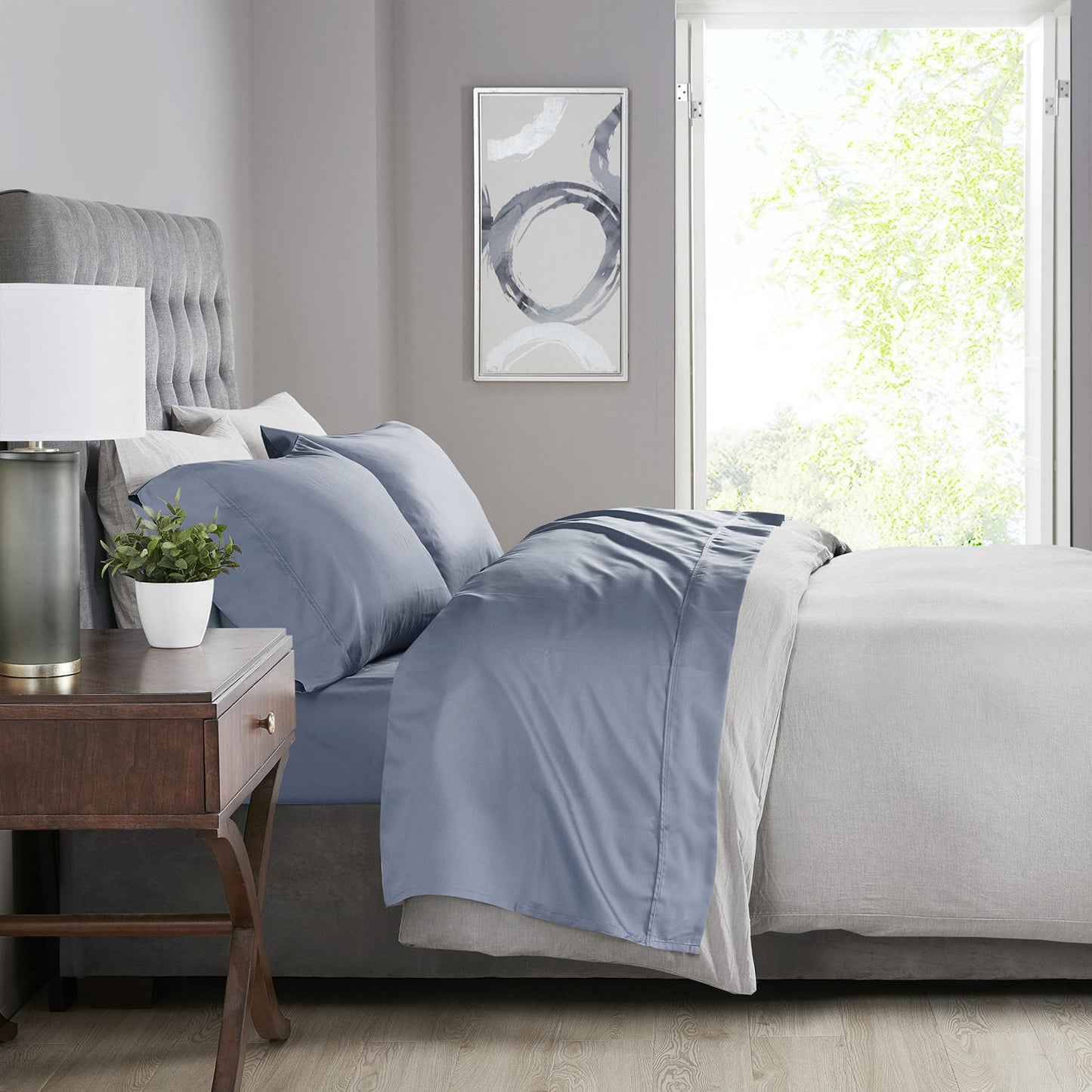 Madison Park 525 Thread Count Cotton Blend Sheet Set, Queen