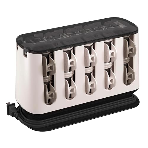 REMINGTON SHINE THERAPY Argan Oil & Keratin Treated Hair Setters / Hot Rollers White