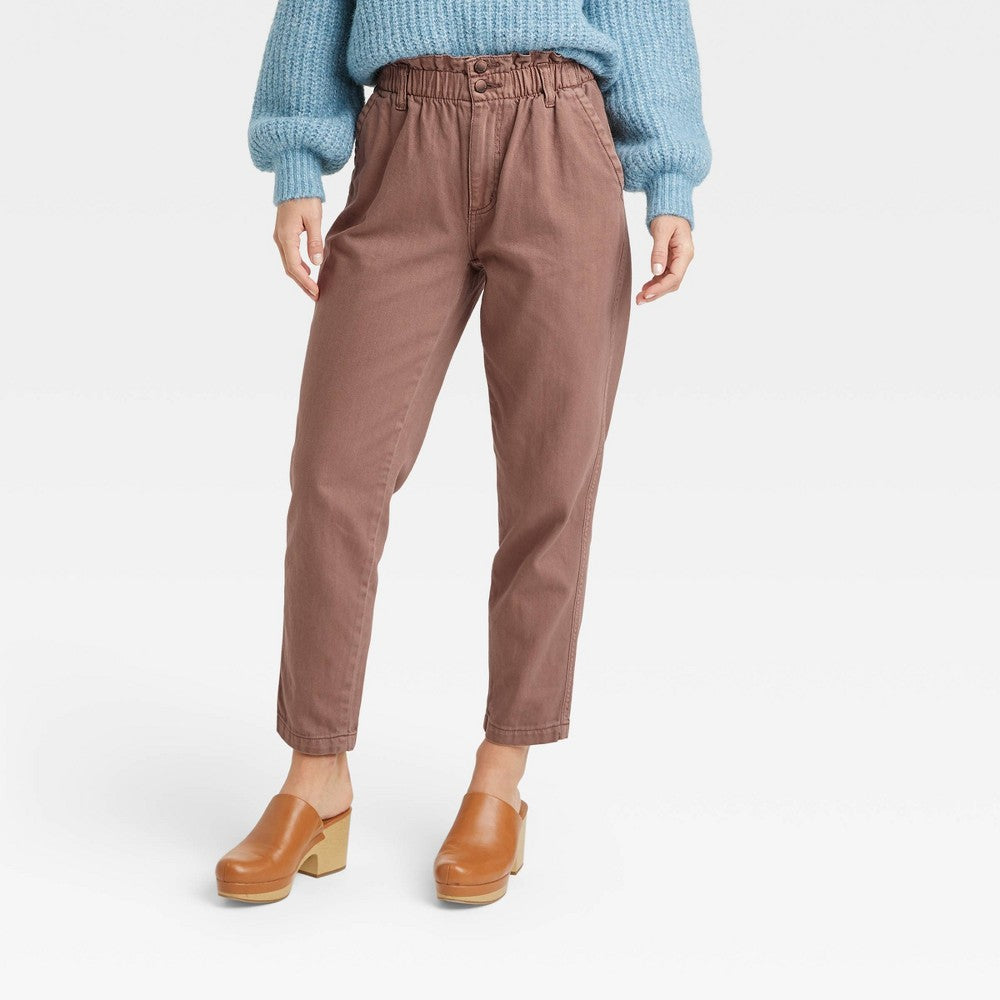 Women's High-Rise Paperbag Tapered Jeans - Universal Thread™