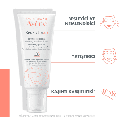 Eau Thermale Avène XeraCalm A.D Lipid-Replenishing Balm, Atopic Dermatitis, Eczema-Prone, No Preservatives, Fragrance-Free, 6.7 Fl Oz