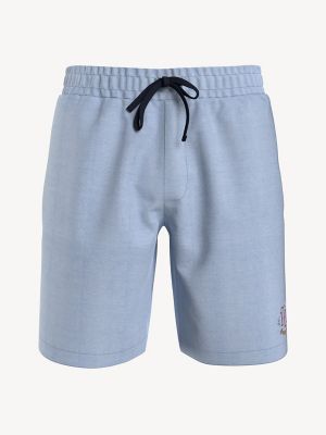 Tommy Hilfiger Men S Th Flex Pull on Chambray Shorts Blue Size Petite S