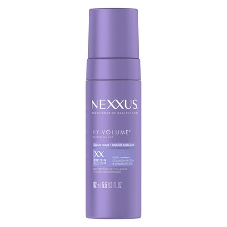 Nexxus HY-VOLUME Volumizing Cloud Foam with Collagen Protein & Hyaluronic Acid, 5.5 oz Spray