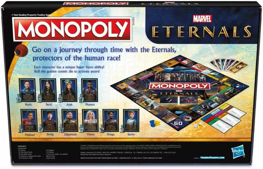 Monopoly: Marvel Studios' Eternals Edition Board Game for Marvel Fans, Game for 2-6 Players, Kids Ages 8 and Up