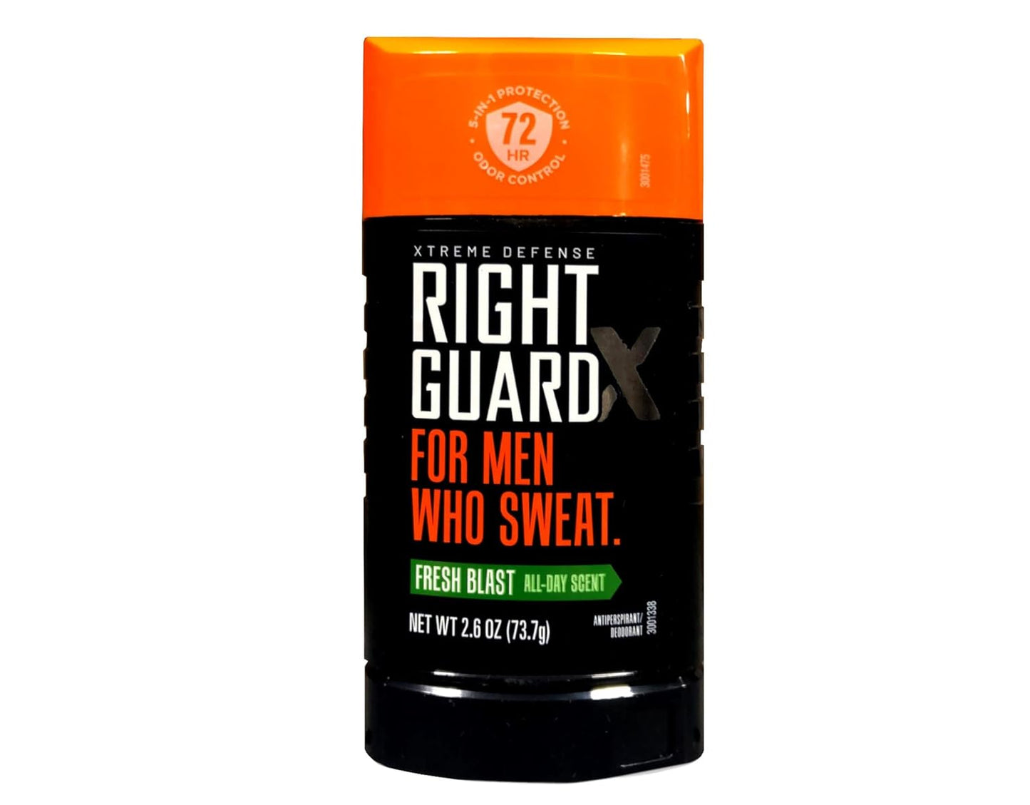 Right Guard Xtreme Defense 5 Anti-Perspirant & Deodorant, Fresh Blast 2.60 oz (Pack of 3)