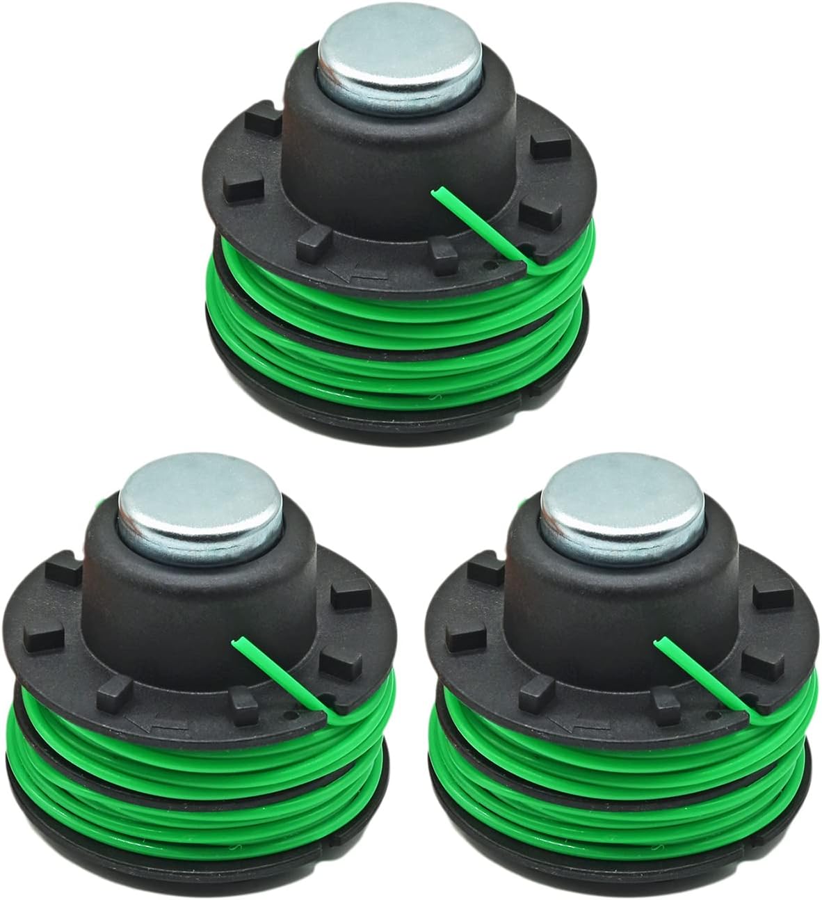 98832 Trimmer Spool Bump Feed Spool .080-In. Diameter Line Compatible with Craftsman, 3 Pack