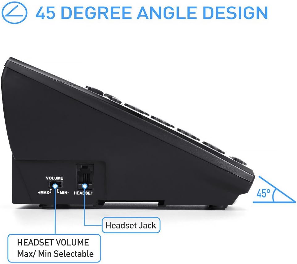 Call Center Telephone with Noise Cancellation Headset (HT500)