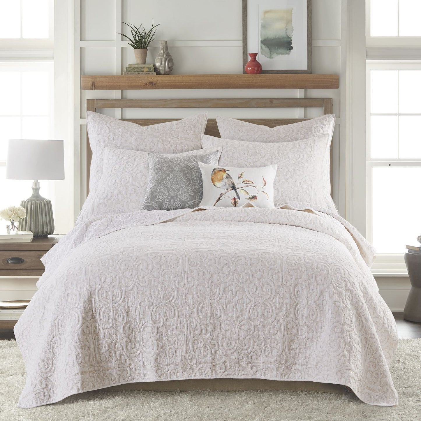 Levtex Home Sherbourne Black Stitch Quilt