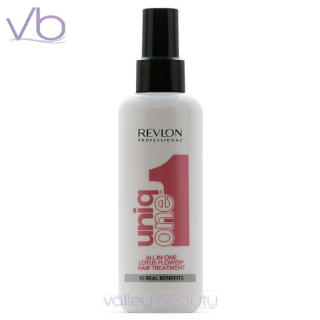 Revlon Professional Uniq One Lotus Flower Hair Treatment | All-In-One Multi-Benefit Leave-In Spray, 150ml