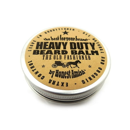 Honest Amish - PURE - Fragrance Free Beard Balm - All Natural - 2 Ounce