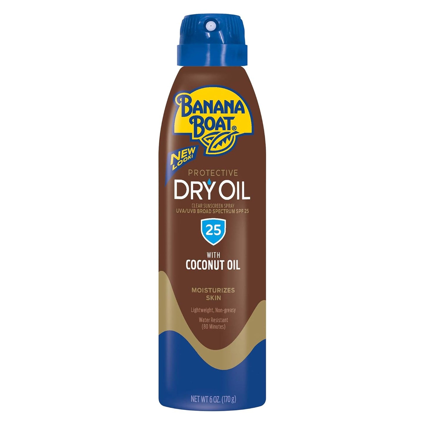 Banana Boat Sunscreen Ultra Mist Protective Dry Oil Broad Spectrum Sun Care Sunscreen Spray - SPF 25, 6 Ounce