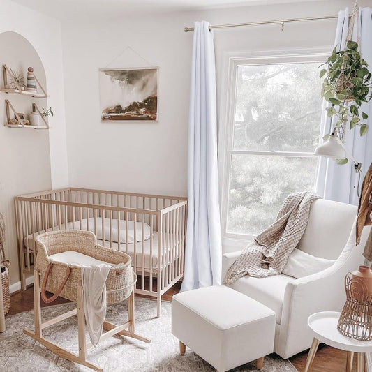 100% Blackout Curtains (with Liner), White Linen Blackout Curtains & Blackout Thermal Insulated Liner, Grommet Curtains for Living Room/Bedroom,Burlap Curtains - 2 Panels, 50x84