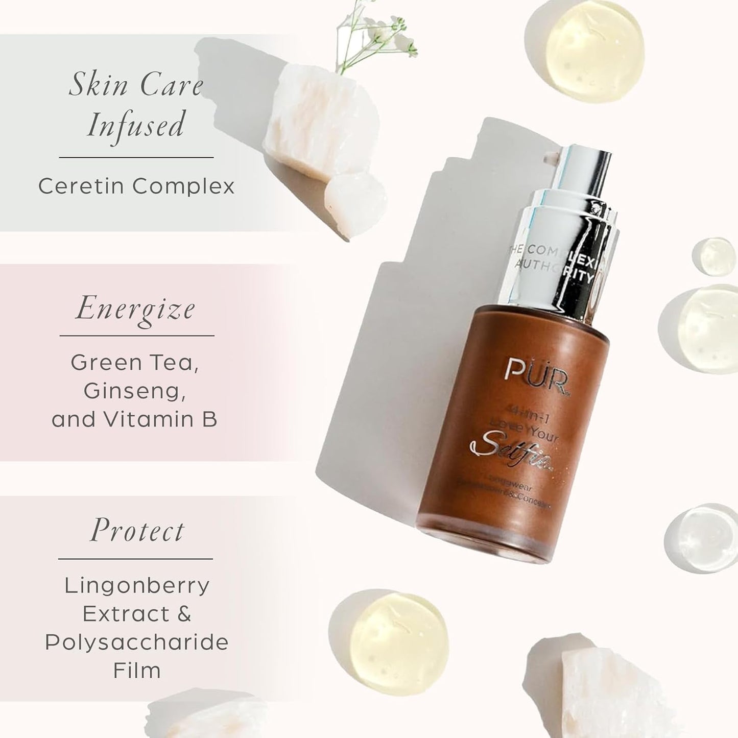 4-in-1 Love Your Selfie Longwear Foundation & Concealer Full Coverage Liquid Foundation, Hydrating Formula, Cruelty Free