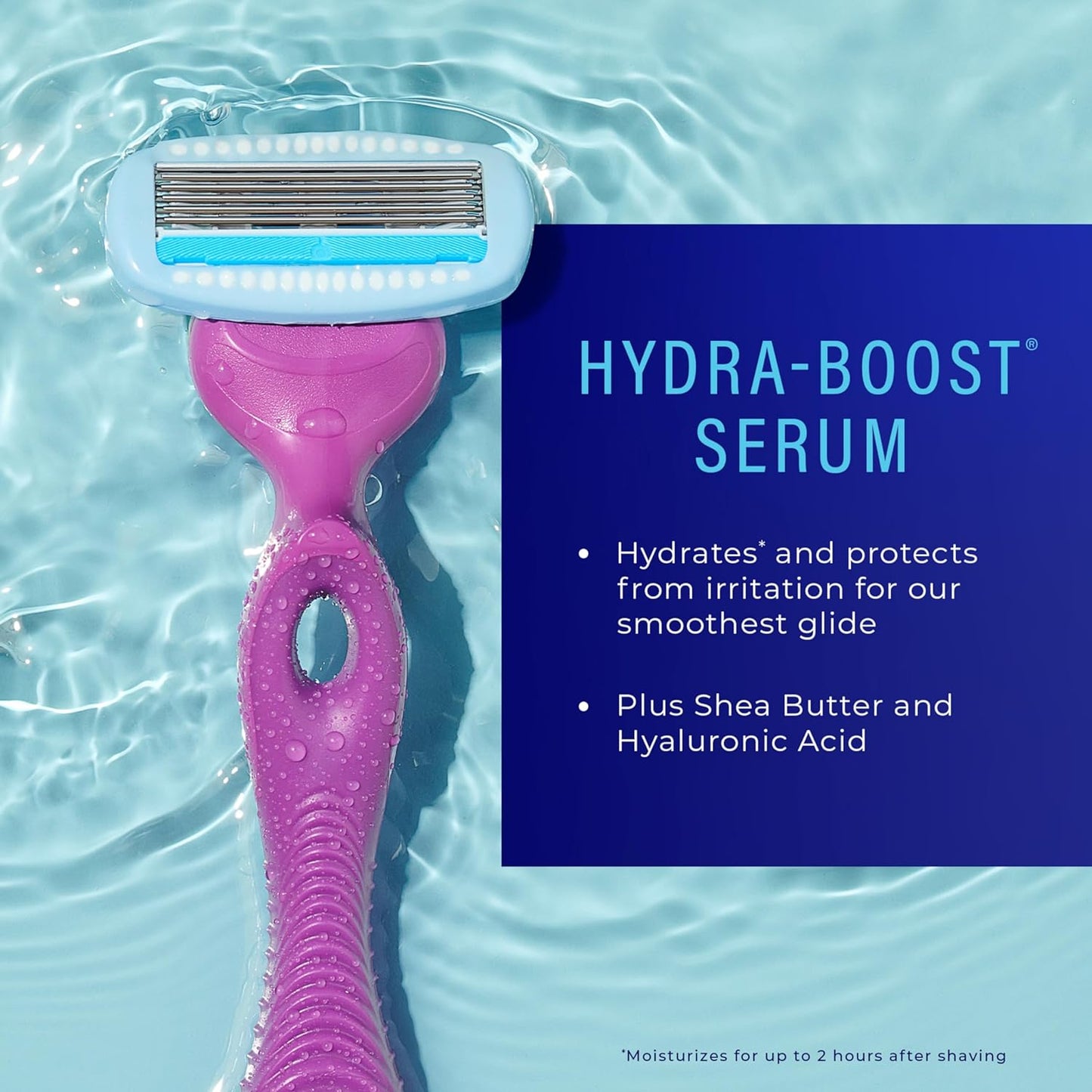 Schick Hydro Silk Razor for Women With 2 Moisturizing Blade Refills (Pack of 2)