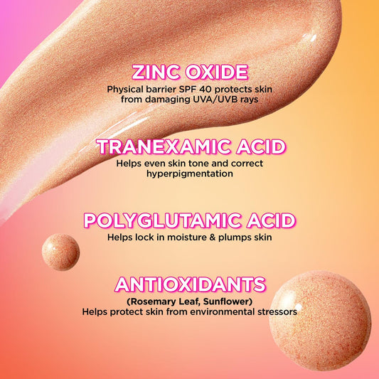 BeautyBio BLENDROPS. Broad Spectrum SPF 40 Oil-Control Priming Drops With Color-Correcting Tranexamic Complex