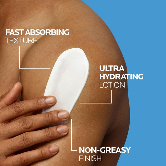 La Roche-Posay Lipikar Urea 10% Roughness Smoothing Lotion, Body Lotion For Dry Skin With 10% Urea + Shea Butter + Allantoin, Rough And Bumpy Skin Lotion, Softens & Smooths Skin With 1 Application