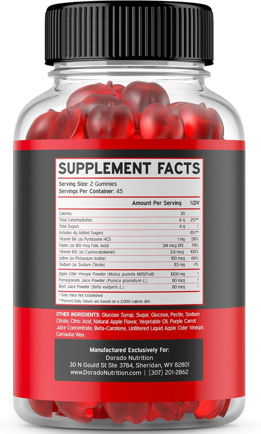 Keto ACV Gummies Advanced Weight Loss (1000mg) Gummy for Weight Loss - Support Healthy Digestion & Metabolism - Advanced Gummies - Delicious Apple Flavor - 1000mg (90 Count)