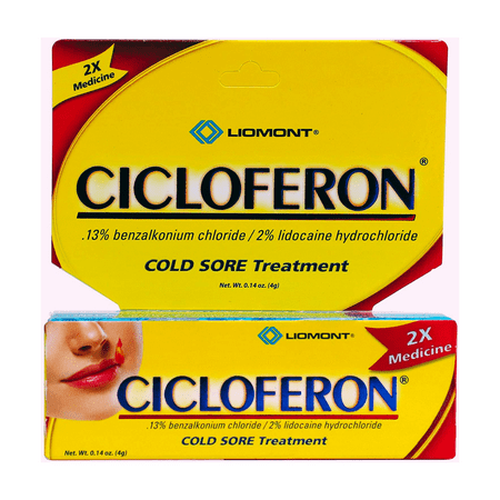 Cicloferon Cold Sore Treatment Gel, Clear, 1 Tube of 0.14 oz
