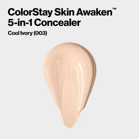 Revlon ColorStay Skin Awaken Cream Concealer Makeup, Longwear, 003 Cool Ivory, 0.27 fl oz
