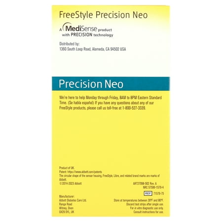FreeStyle Precision Neo Blood Glucose Test Strips, 50 Count