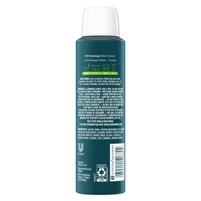 Degree Whole Body Aluminum Free Deodorant Spray for Men72H Odor Protection - Active Fresh - 4oz