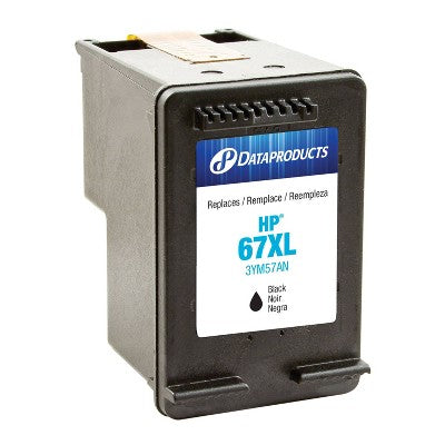 Remanufactured Black Standard Single Ink Cartridge - Compatible with HP 67XL Ink Series (3YM56AN) - Dataproducts