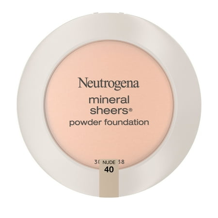 Neutrogena Mineral Sheers Oil-Free Powder Foundation, Nude 40,.34 oz