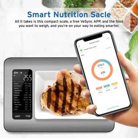 Etekcity ESN00 Digital Kitchen Scale, Smart Food Scale with Nutritional Calculator