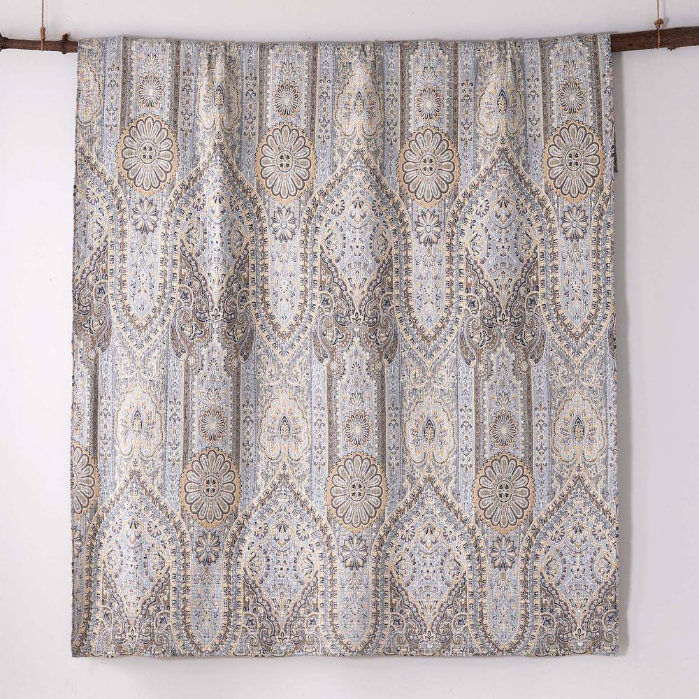 Casablanca 3-Piece Grey Damask/Medallion Cotton King Quilt Set