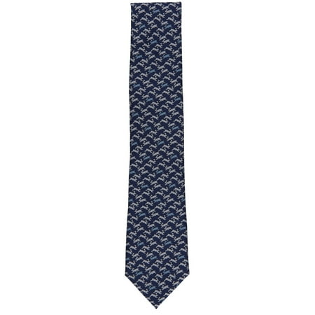Club Room Men's Cocuzzo Rabbit Tie Navy Blue Necktie