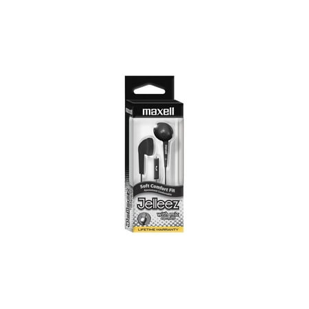 Jelleez Soft Earbuds with Mic, Black