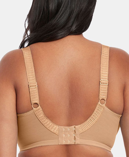 Elomi Cate Full Figure Underwire Lace Cup Bra EL4030, Online Only  - Brown