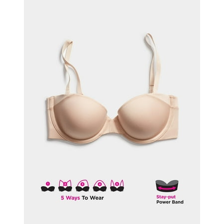 Maidenform Underwire Bra Smooth Finish Strapless Smooth Invisble Women's SE6900