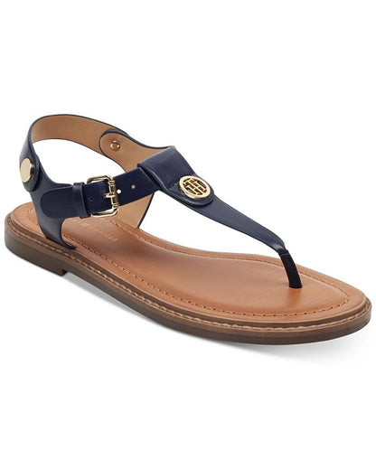 Tommy Hilfiger Women's Bennia Thong Flat Sandals - Blue - 9.5M
