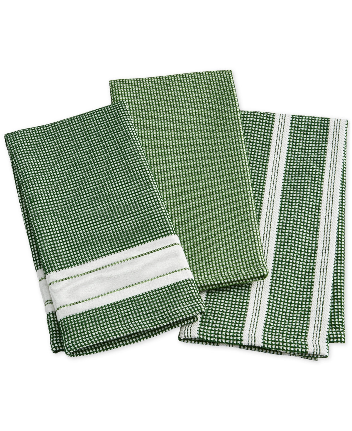 Martha Stewart Collection Green Kitchen Towels, Set of 3, Created for Macy's