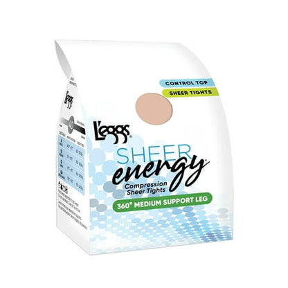Leggs Womens Sheer Energy Sheer Tight, A, Jet Black