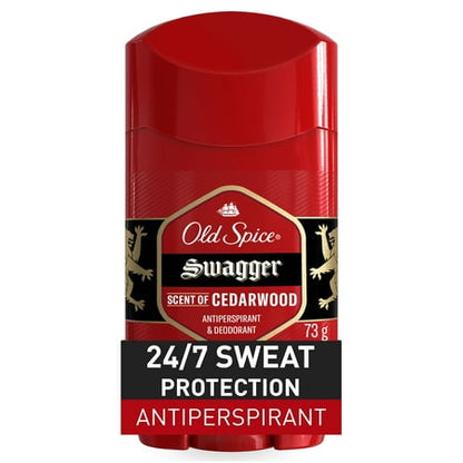Old Spice Deodorant for Men, Invisible Solid, Antiperspirant Deodorant, Swagger, 3.4oz