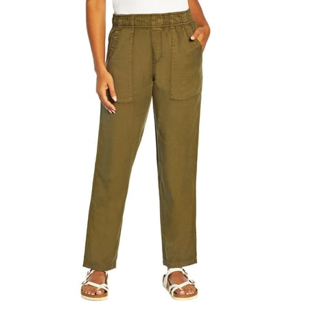 Gap Womens Pull On Tencel Pant (Olive Night, XXL)
