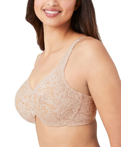 Wacoal Full Figure Halo Lace Bra 65547 - Tan/Beige - 36D