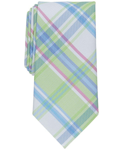 Club Room Men's Newbern Plaid Tie, Created for Macy's  - Green - OS