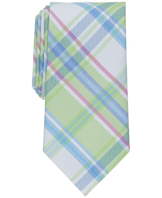 Club Room Men's Newbern Plaid Tie, Created for Macy's  - Green - OS