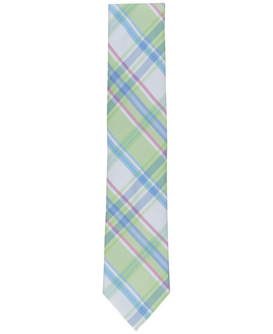 Club Room Men's Newbern Plaid Tie, Created for Macy's  - Green - OS