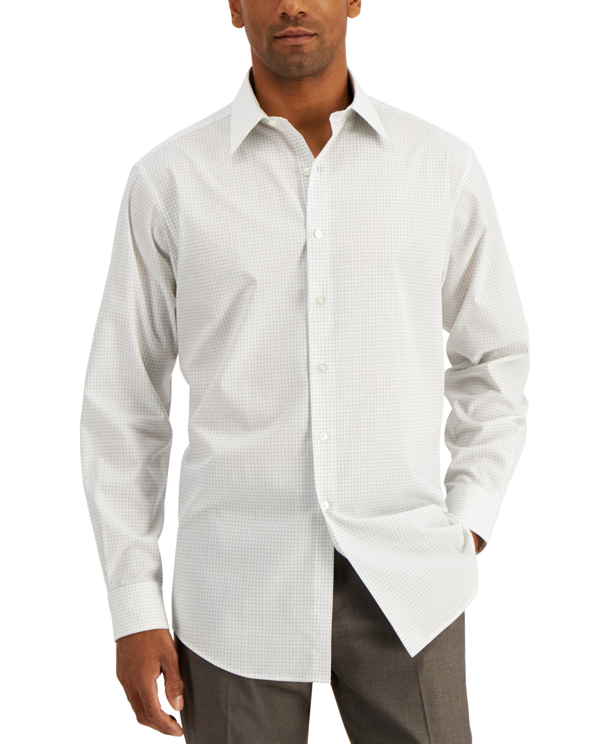 Club Room Mens Regular Fit Button Down Dress Shirt