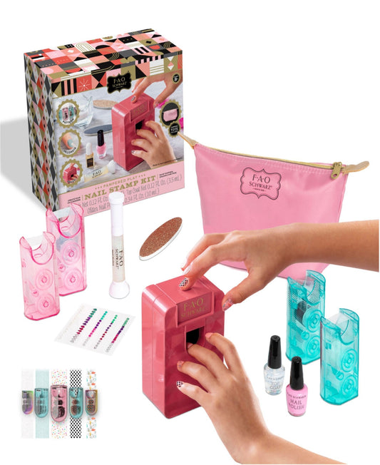 Fao Schwarz Pampered Play Nail Stamper Kit - Red